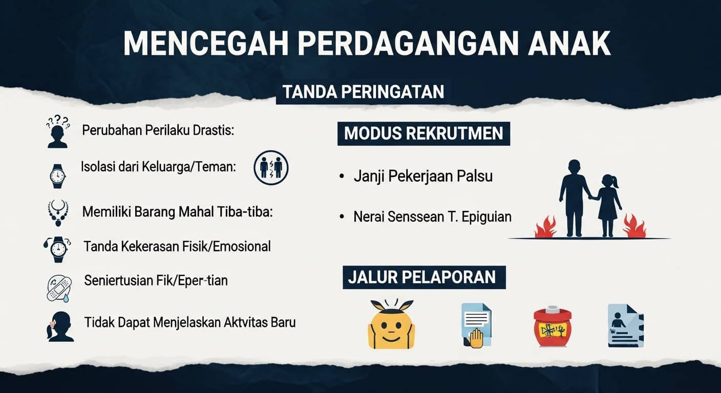 Mencegah Perdagangan Anak: Tanda Peringatan, Modus Rekrutmen, dan Jalur Pelaporan